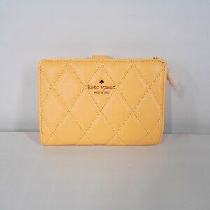 Kate Spade New York Carey Smooth Quilted Leather Medium Compact Bifold Wallet